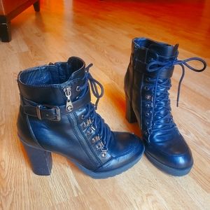 Guess Heeled Combat Boots